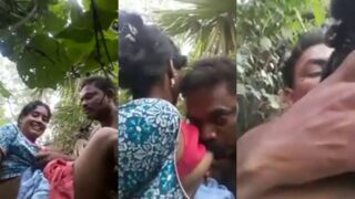Village Bhabi Fucking in Jungle and making porn video